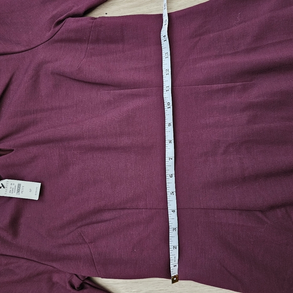 Talbots Rich Burgundy Long Sleeve Dress - Picture 7 of 8